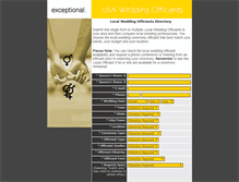 Tablet Screenshot of localweddingofficiants.com